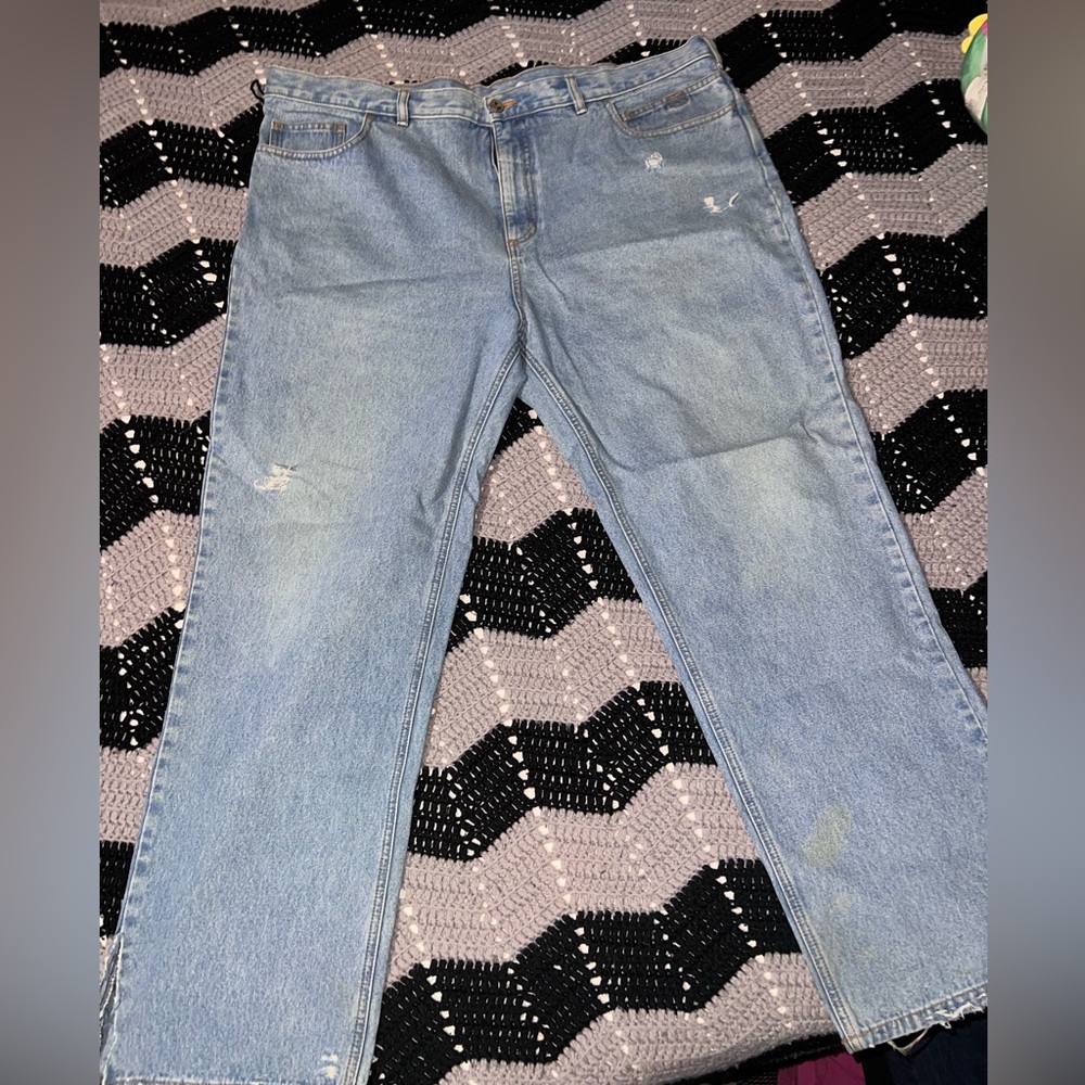 Streetwear Distressed Flare Jeans